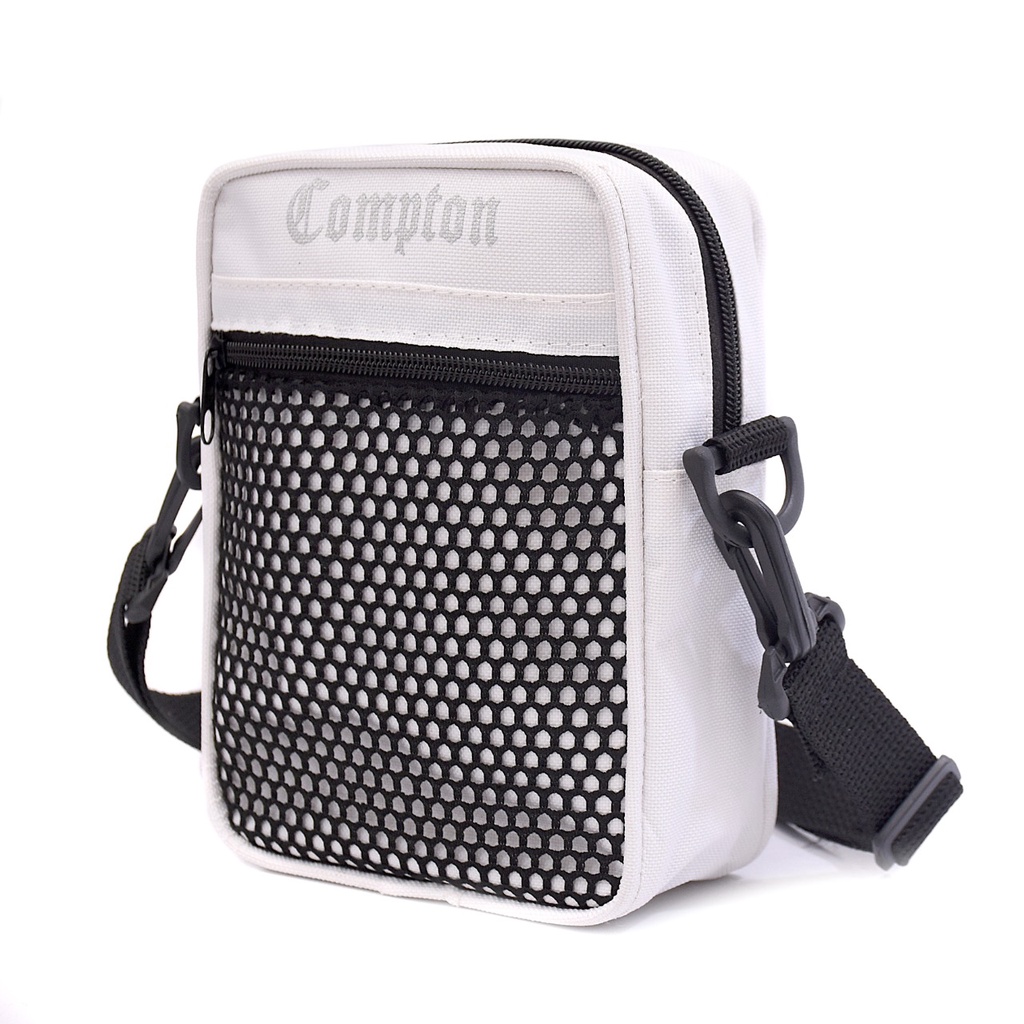 Shoulder Bag 2 Bolsos 2 Ziper Mini Bolsa Transversal Feminina e