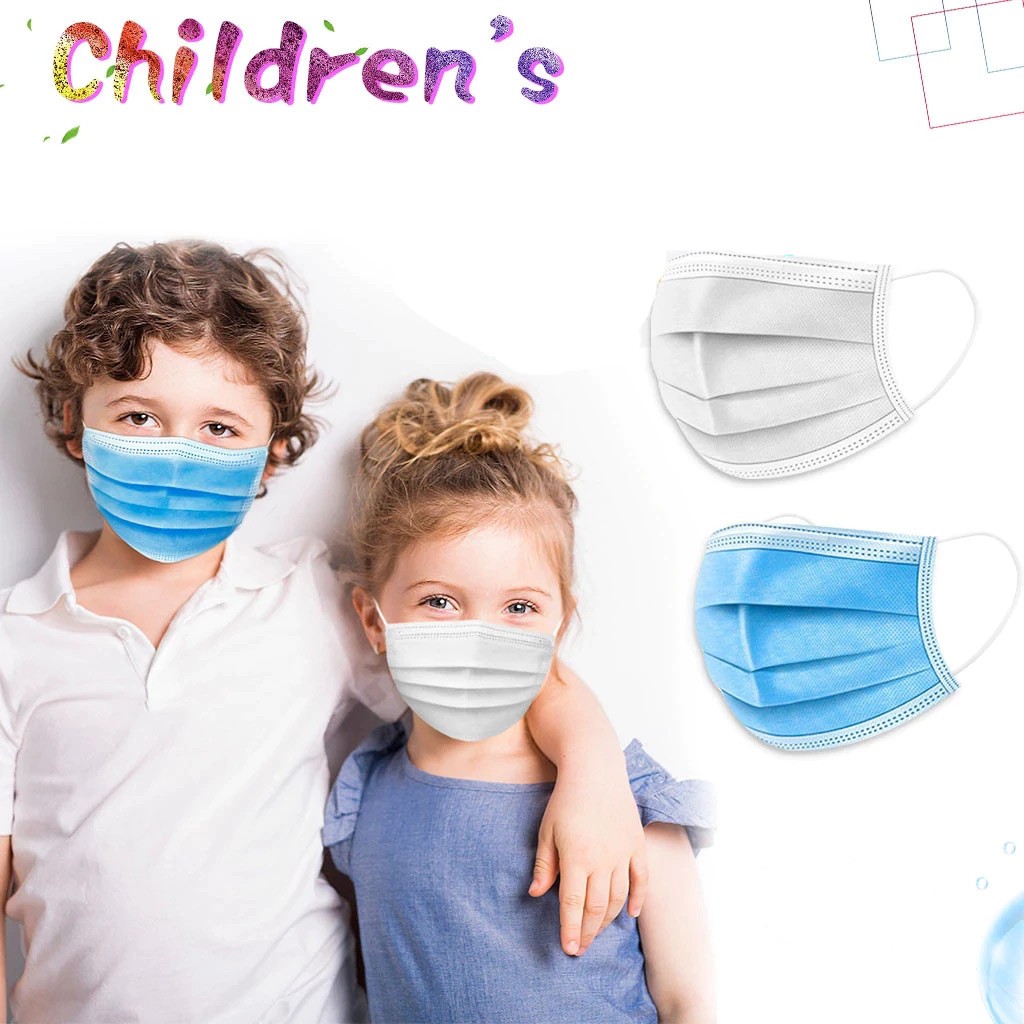 10 máscara infantil criança tripla Máscaras De Proteção Descartável tnt