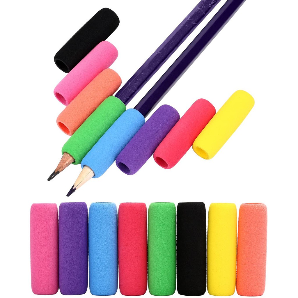 5Pcs Pencil Grips Writing Aid Soft Foam Pencil Grips Pen Holder Pencil