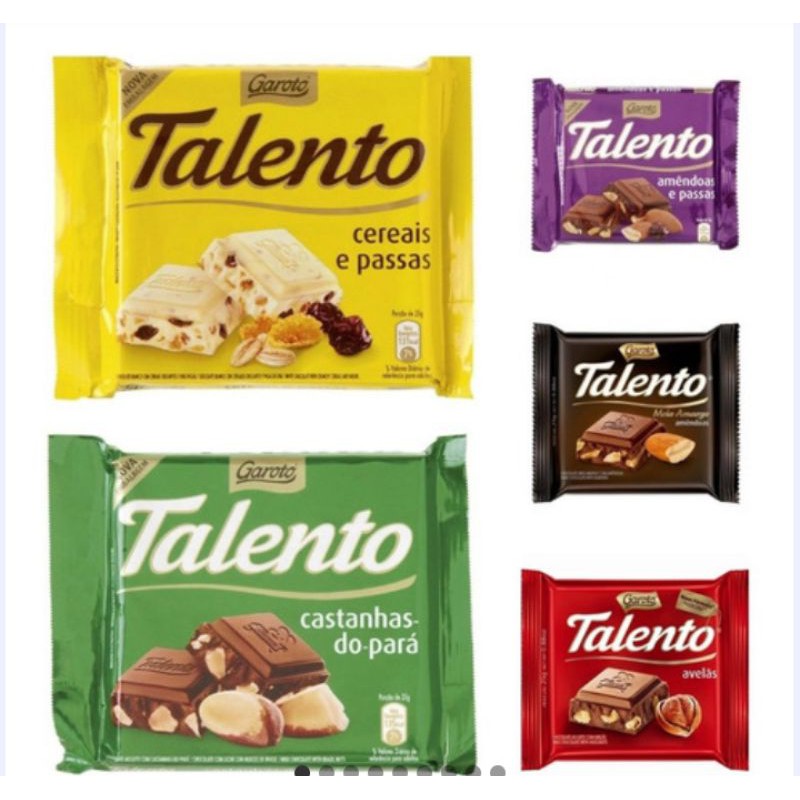 Chocolate Mini Talento Garoto 25g Caixa C/15 Vários Sabores Shopee Brasil