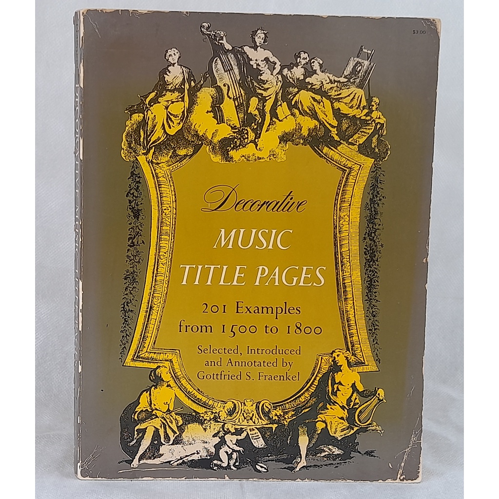Decorative Music Title Pages 201 exemplos de 1500 a 1800 Dover