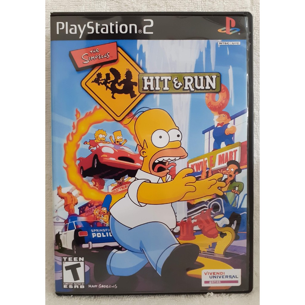 OS SIMPSONS HIT E RUN JOGO REPRÔ PARA PLAYSTATION 2 Shopee Brasil