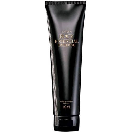 Avon Shampoo para Cabelo e Corpo Black Essential Intense 90ml Shopee