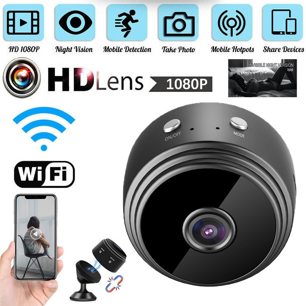 A9 1080 P Full HD Mini Câmeras Espiã Escondido Pequeno Sem Fio Da