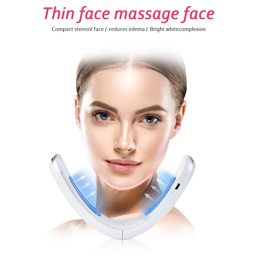 Electric VFace Shaping Massager Facial Lifting Red BluRay Chin