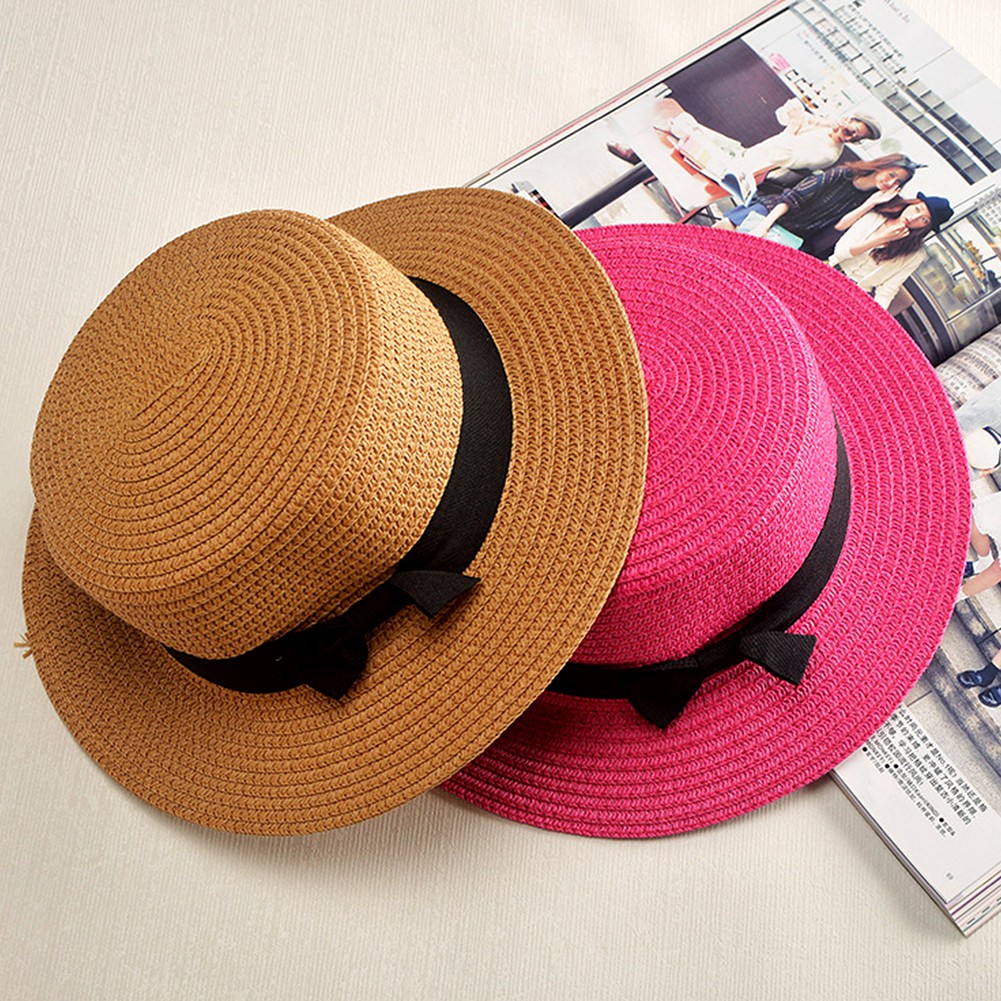 Moda feminina senhoras aba larga chapéu de palha chapéu de