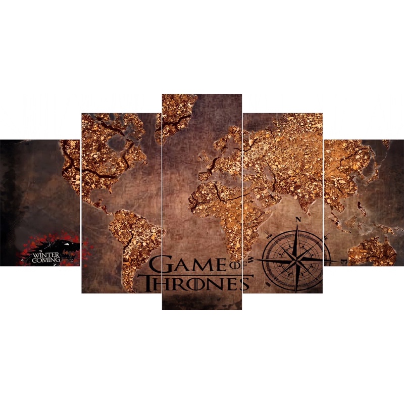 Quadro Decorativo Mapa Westeros Game Of Thrones Shopee Brasil