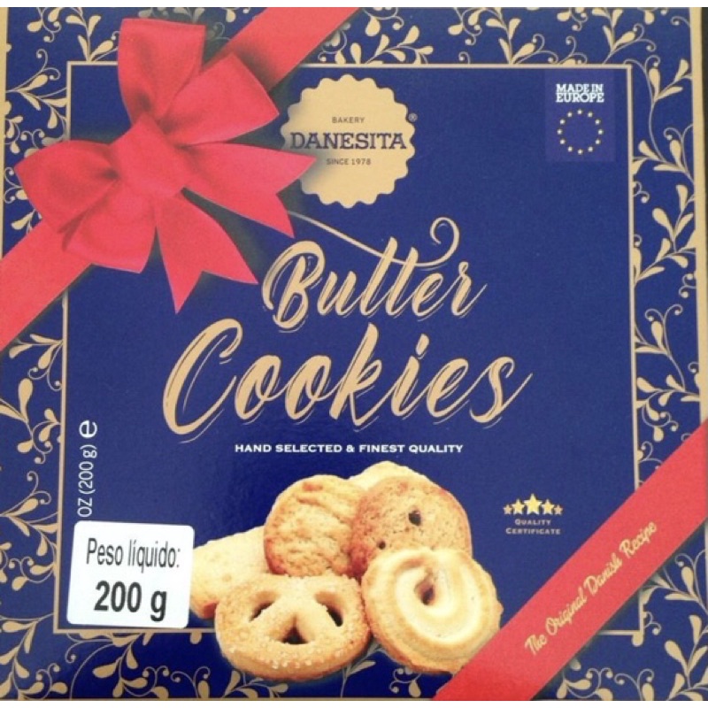 DANESITA BUTTER COOKIES 200g BISCOITOS AMANTEIGADOS PORTUGAL Shopee