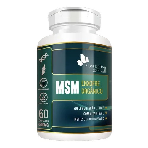 Enxofre Orgânico Msm 2 X 60 Cápsulas 600mg Escorrega o Preço