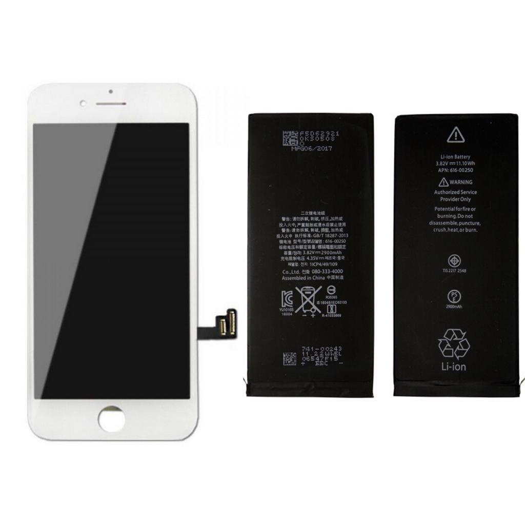 Kit Tela Display Lcd Touch Iphone 7 Plus Branco + Bateria Shopee Brasil