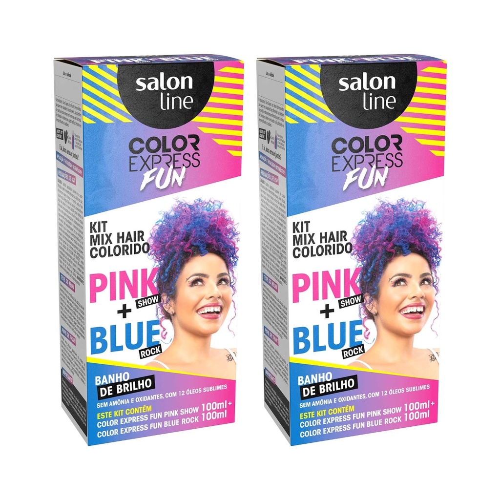 Kit 2 Mix Hair Color Express Fun Salon Line Shopee Brasil