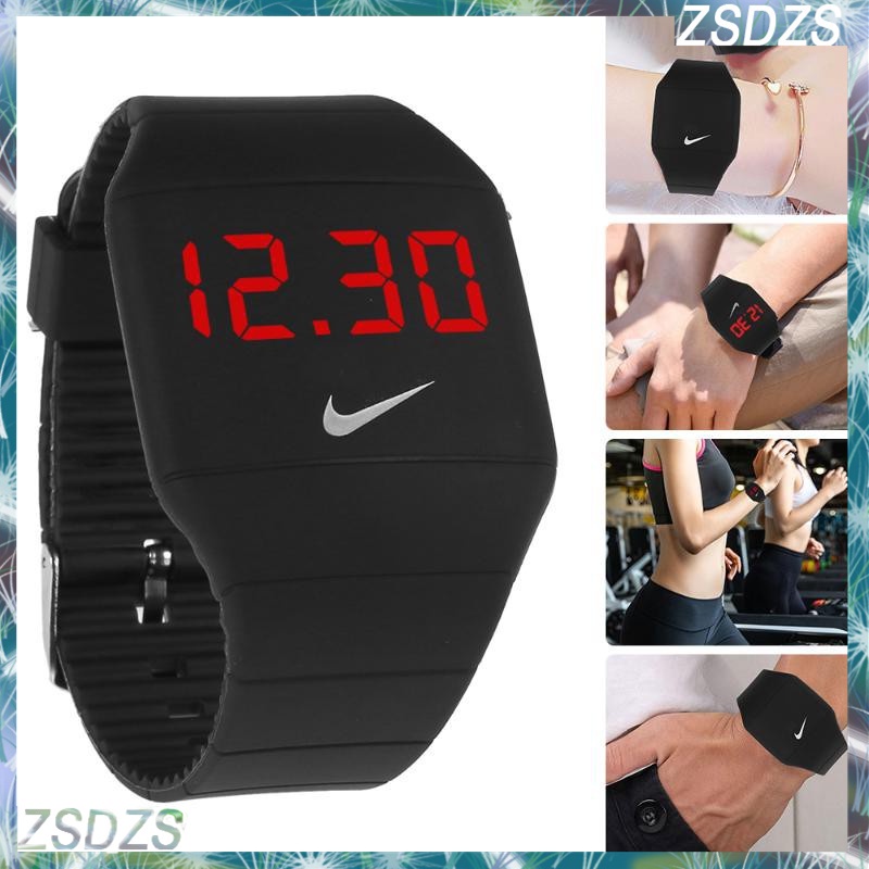 Nike Led Digital Reloj Electrónico Rel Estudiante Ocio Simple Hombres Deportivo Shopee Colombia