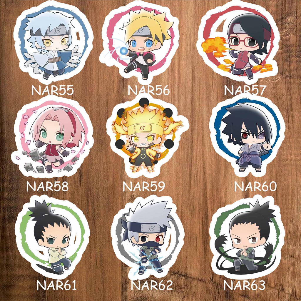 Stickers de los personajes de Boruto y Naruto Shopee Colombia