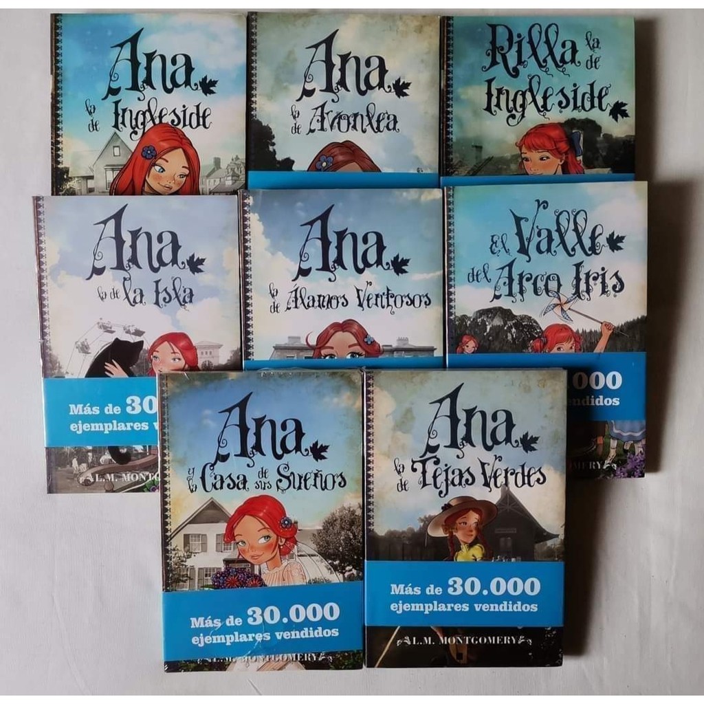 Ana La De Tejas Verdes Colección Completa Ilustrada 8 Libros Nuevos (Anne With An E) | Shopee México