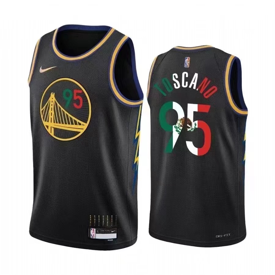 Juan ToscanoAnderson 95 NBA Golden State Warriors Baloncesto Jersey México Edición Especial