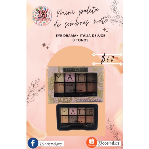 Mini paleta de sombras ITALIA DELUXE Shopee México