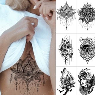 Impermeable Tatuaje Pegatina Geométrica Tigre León Lobo Zorro Flash Tatuajes Dragón Cuerpo Arte Brazo Manga Falsa Tatoo Mujeres Hombres | Shopee México 321_x_320_jpg