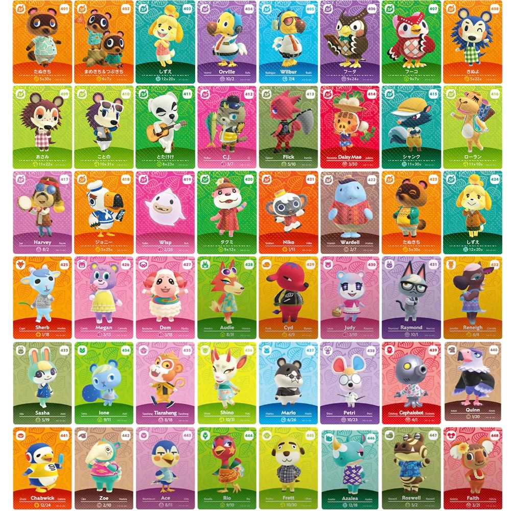 Serie 5 Carta Amiibo Cards Animal Crossing The New Horizons Tarjetas