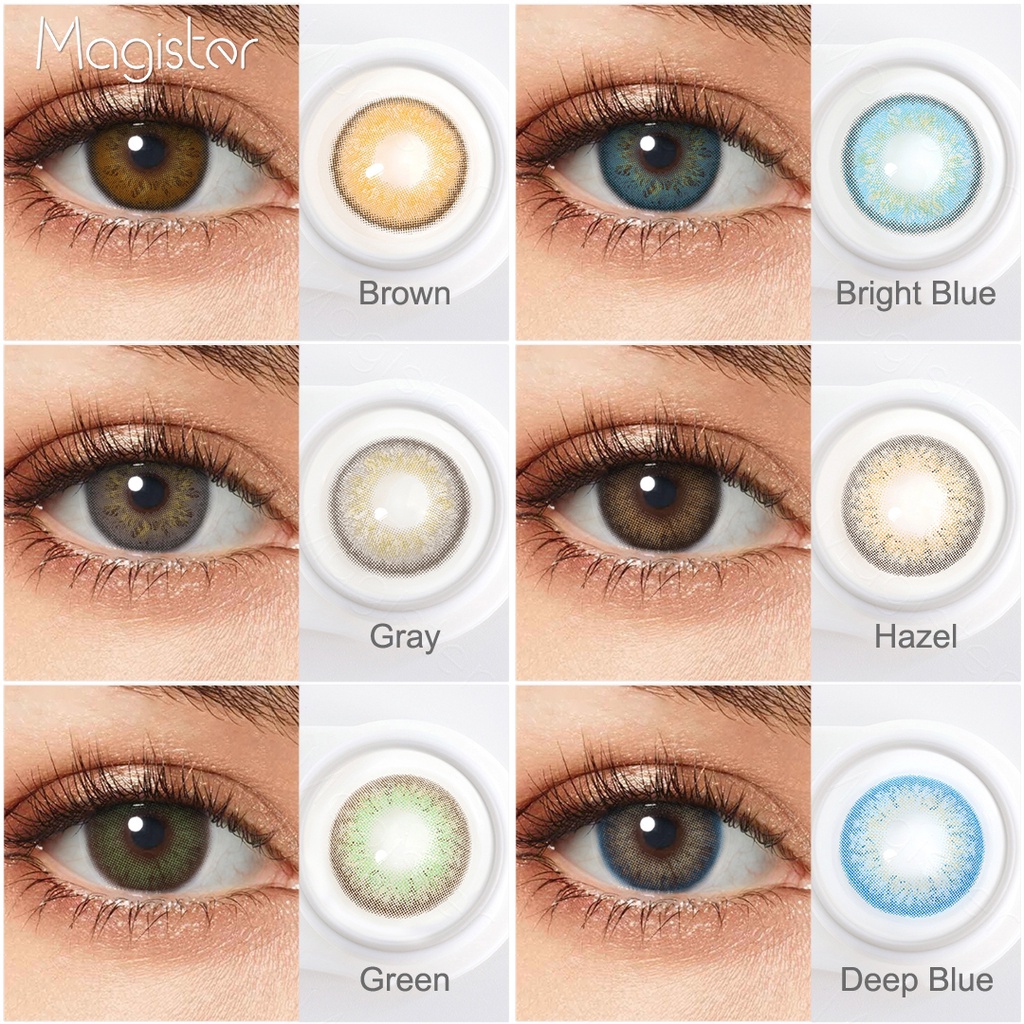 Magister Lentes De Contacto De color Natural Anual pupilentes 1 Par Shopee México