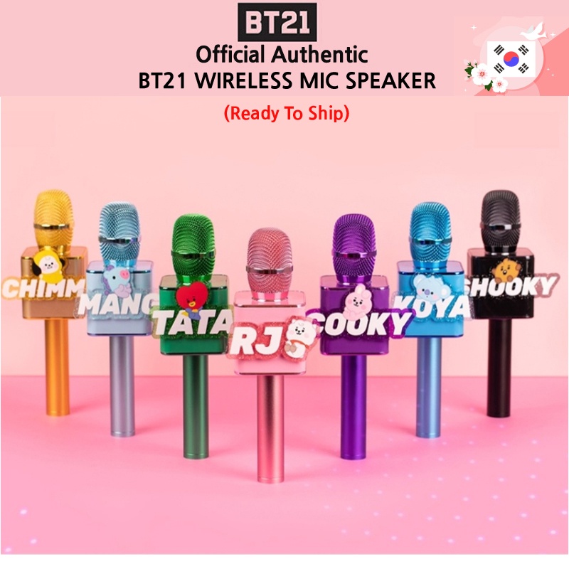 BTS BT21 Oficial Bebé Bluetooth Micrófono Inalámbrico Altavoz Auténtico