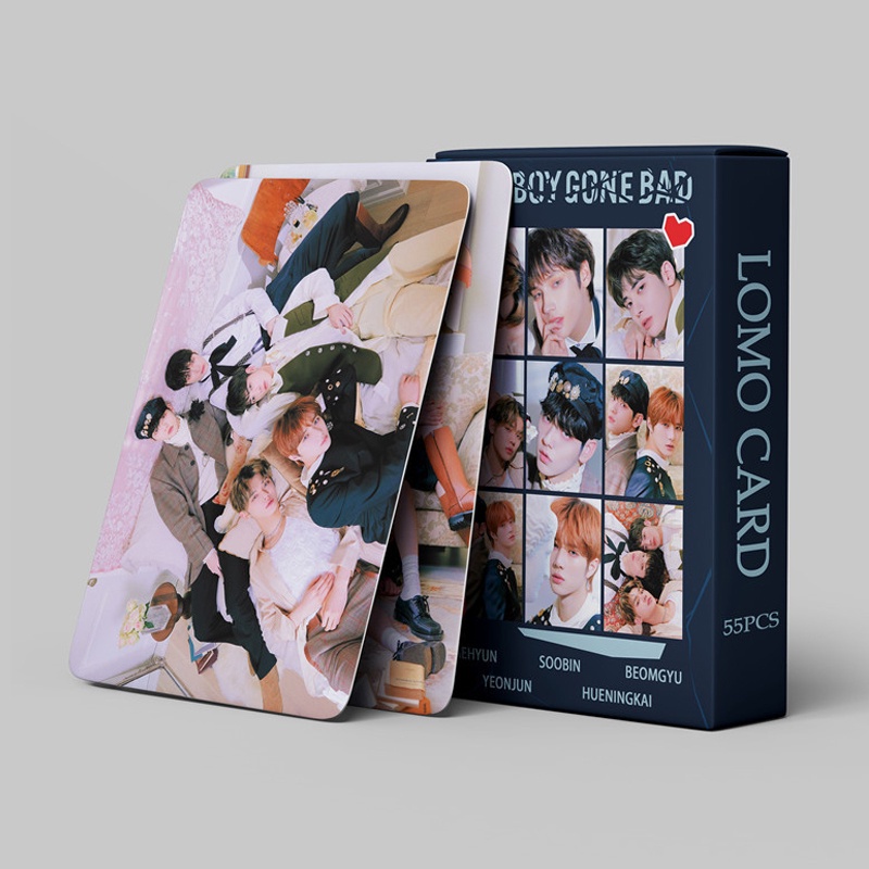 55 Unids/Caja TXT Photocards GOOD BOY GONE BAD Album LOMO Card Postal