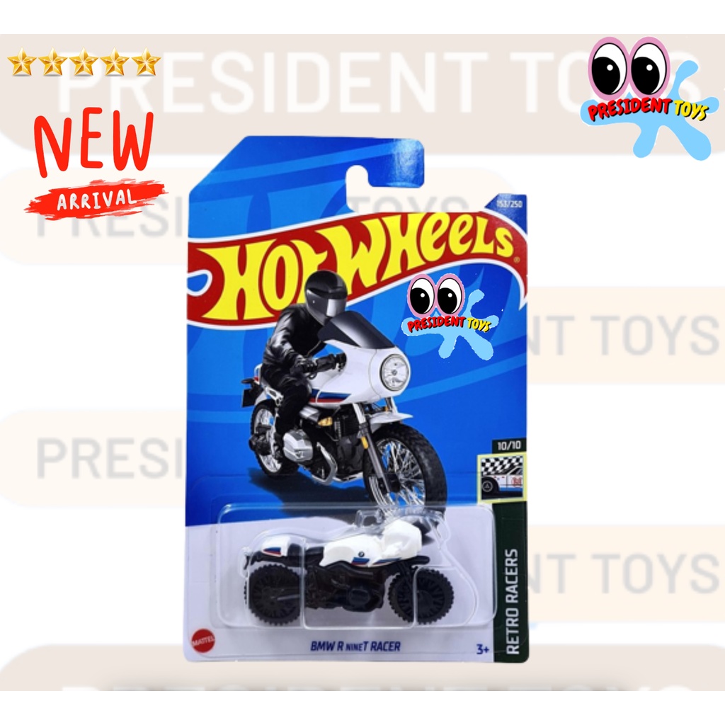 Hot Wheels BMW R Racer blanco Racing moto LOTE H 2022 presidente