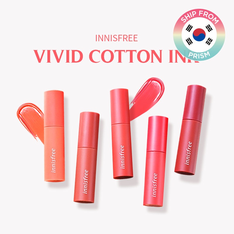 Innisfree Vivid Cotton Ink Blur Series 12 Colores Tinte Labial De