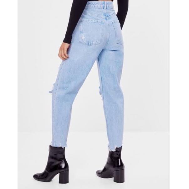Bershka Olivia mamá Ripped Jeans ^ Shopee México