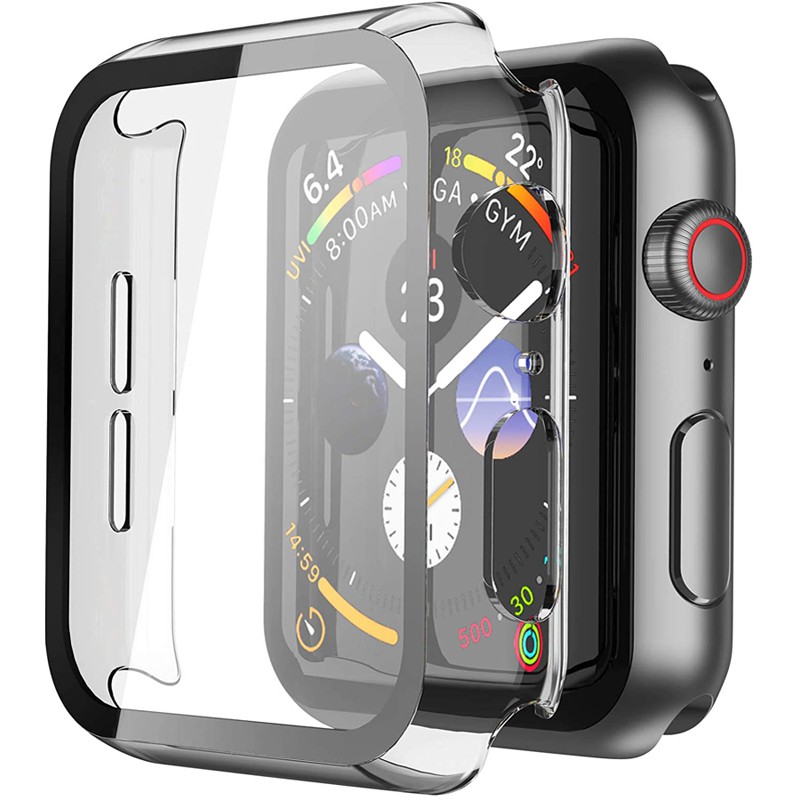 Apple Watch PC Case With Tempered Glass For Apple Watch 40mm 44mm