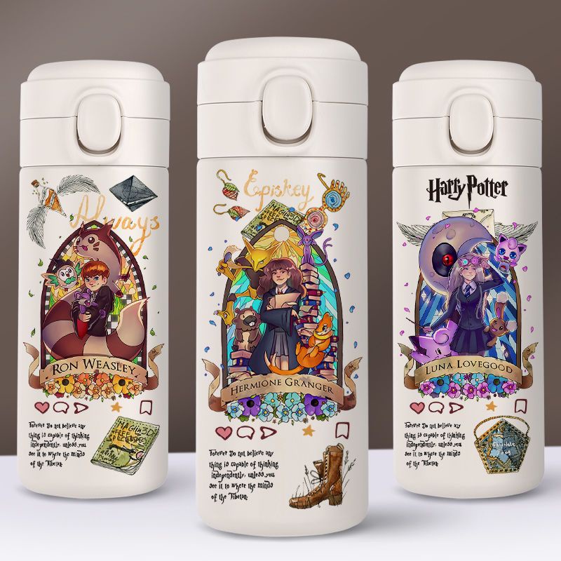 thermos Hermosa Taza Termo Harry Potter/Hogwarts Agua/Estudiante Tipo De Dibujos Animados Recto