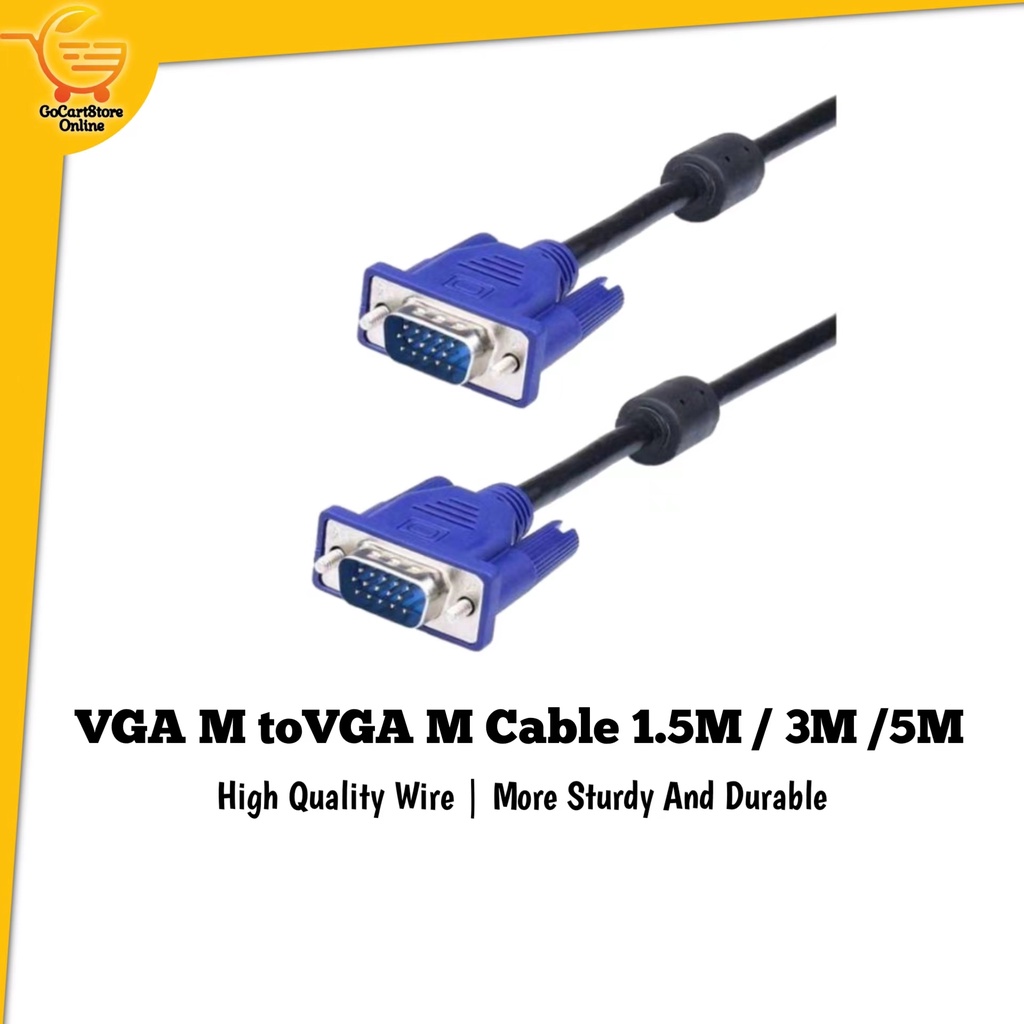 VGA Cable For PC Or LED TV Connection Shopee Malaysia