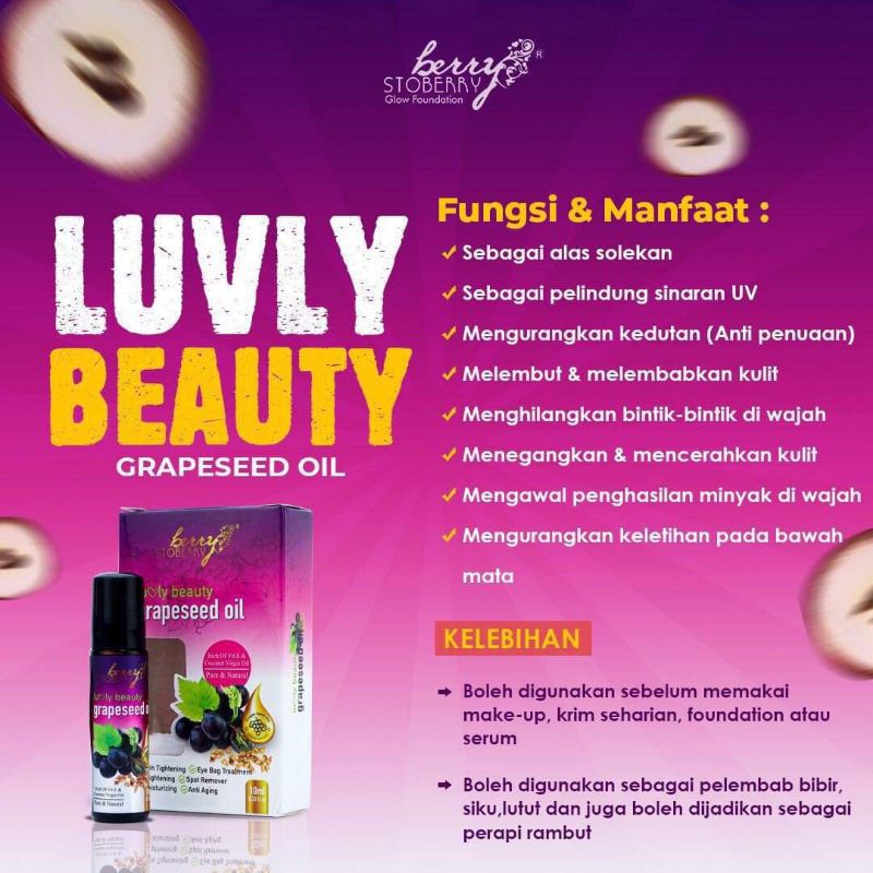 Grapeseed oil by Berry stowbery Shopee Malaysia