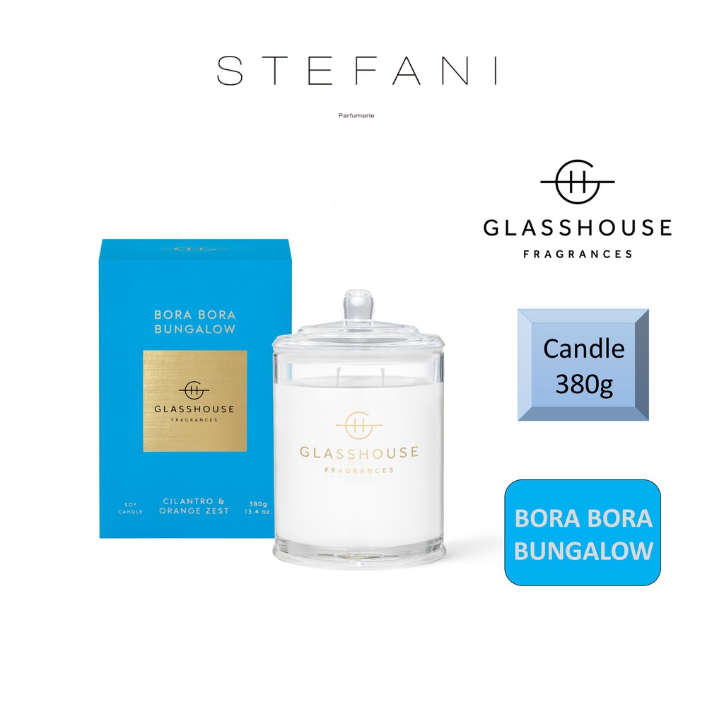 Glasshouse Large Triple Scented Candle 380g BORA BORA BUNGALOW