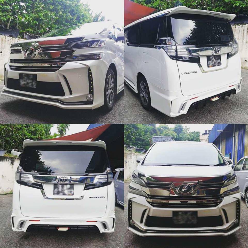 Toyota Vellfire AGH30 2015 2016 2017 Silk Blaze Silkblaze Bodykit Body