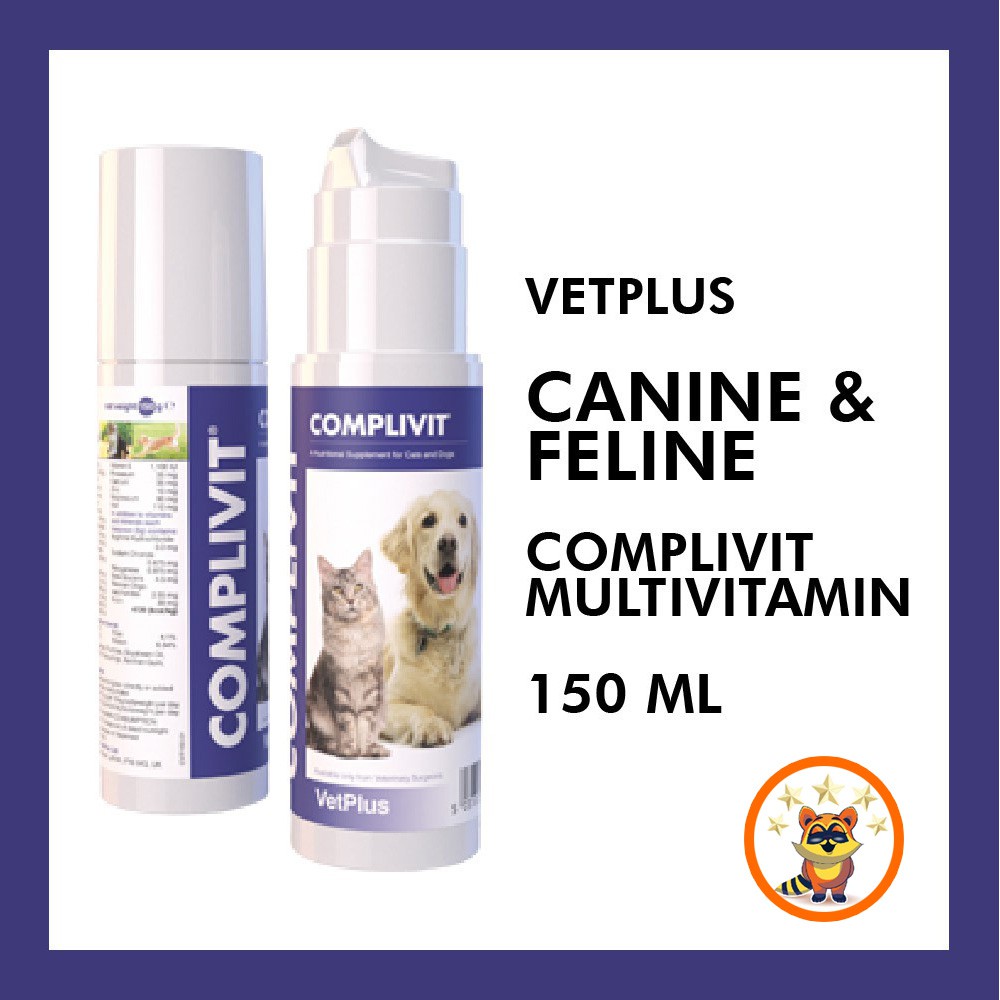 VetPlus COMPLIVIT® Multivitamin Feline Cat Kucing & Canine Dog 150ml