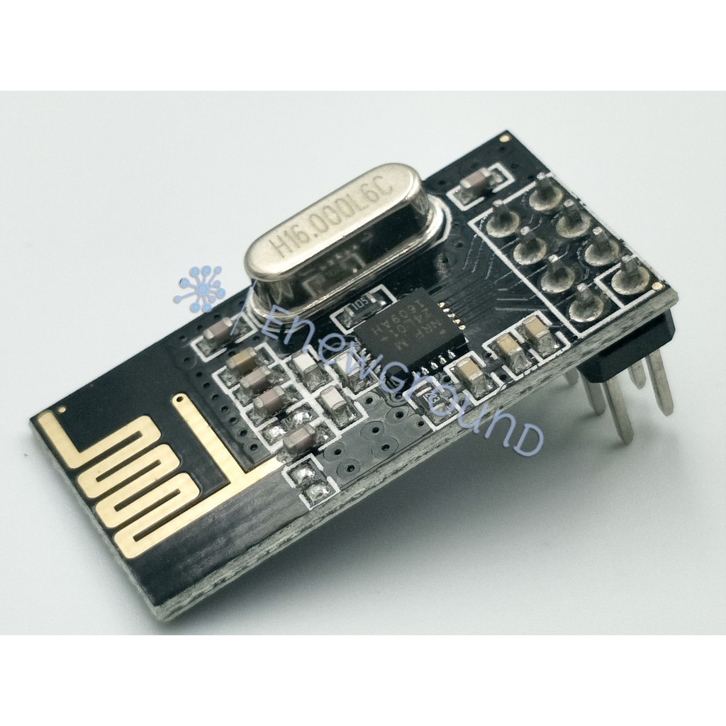 Radio frequency (RF) transceiver module (NRF24L01+, 2.4GHz) Shopee