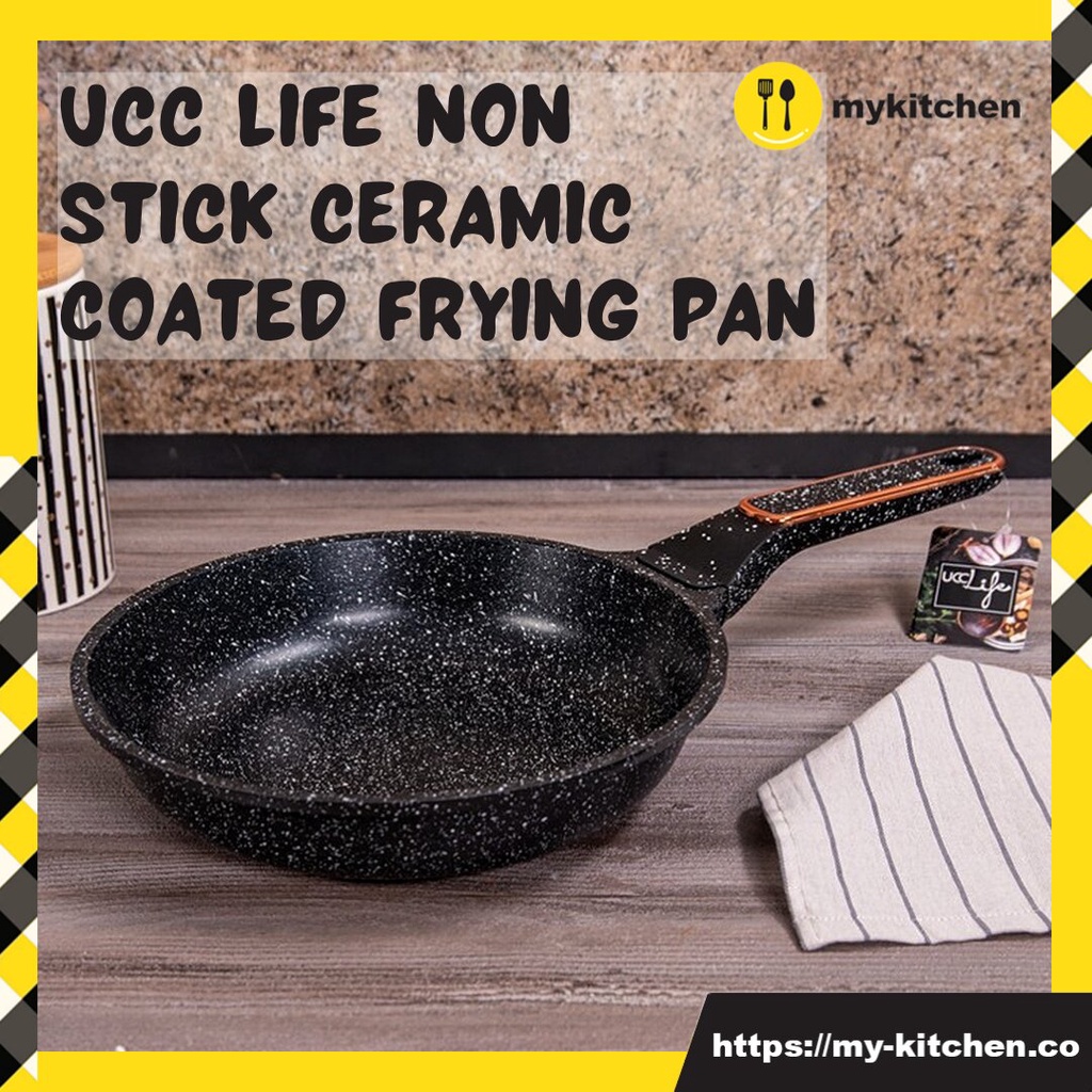 [MY KITCHEN] UCC Life Black Jio Pan Non Stick Ceramic Coated Frying Pan