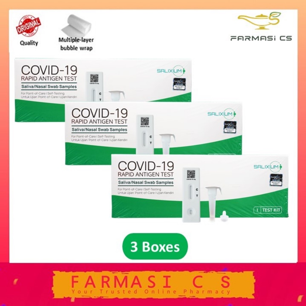 FARMASI CS Salixium Saliva + Nasal Swab Rapid Antigen Covid19 Test Kit
