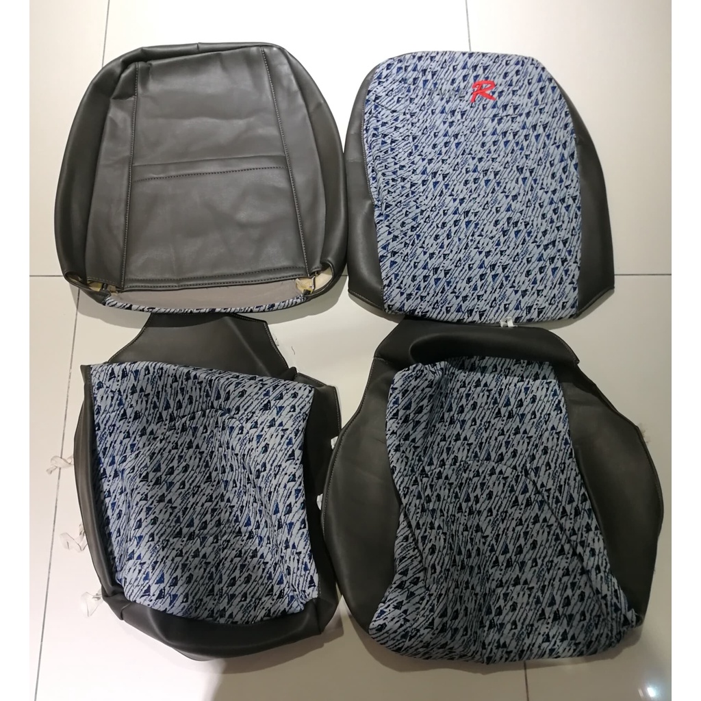 Proton Waja Canvas Leather Seat Cover Shopee Malaysia