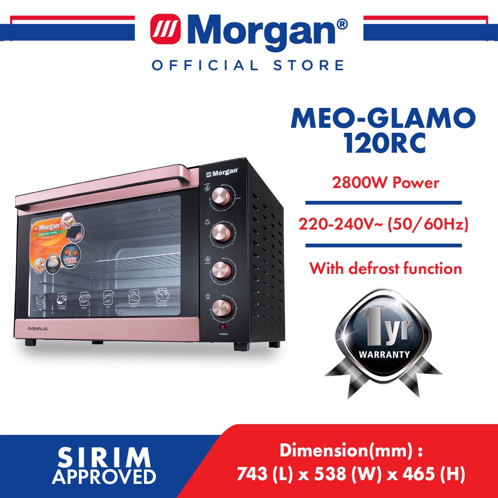 Electric Oven Rotisserie Convection MeoGlamo 120RC (120L