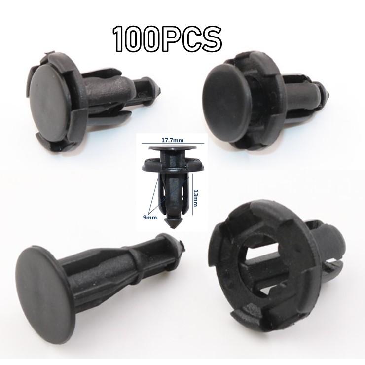 100pcs Car Clip Bumper Fastener Klip Kereta Gen2 Persona Blm Exora