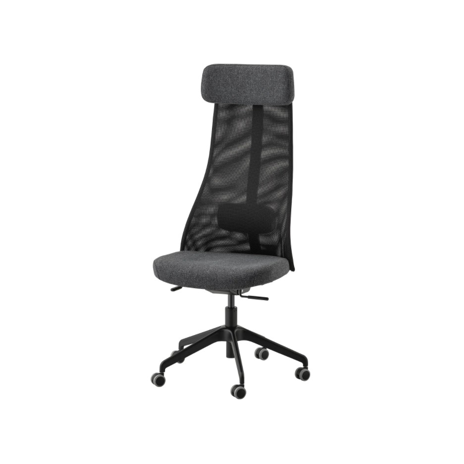 IKEA JARVFJALLET Office chair, Gunnared dark grey (100 GENUINE