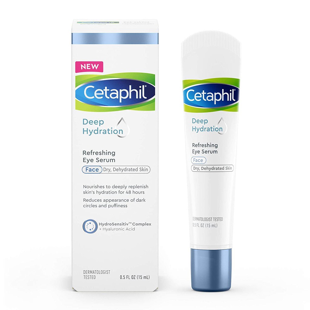 CETAPHIL Deep Hydration Refreshing Eye Serum, 0.5 fl oz, 48Hr Hydrating