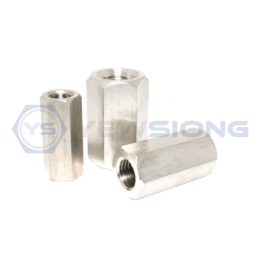 DIN6334 Stainless Steel Hexagon Coupling Nut ( M6 M8 M10 M12 M16 M20
