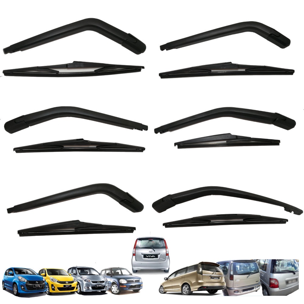 Car Rear Wiper Blade With Arm perodua Myvi Viva Kelisa Kenari Kancil