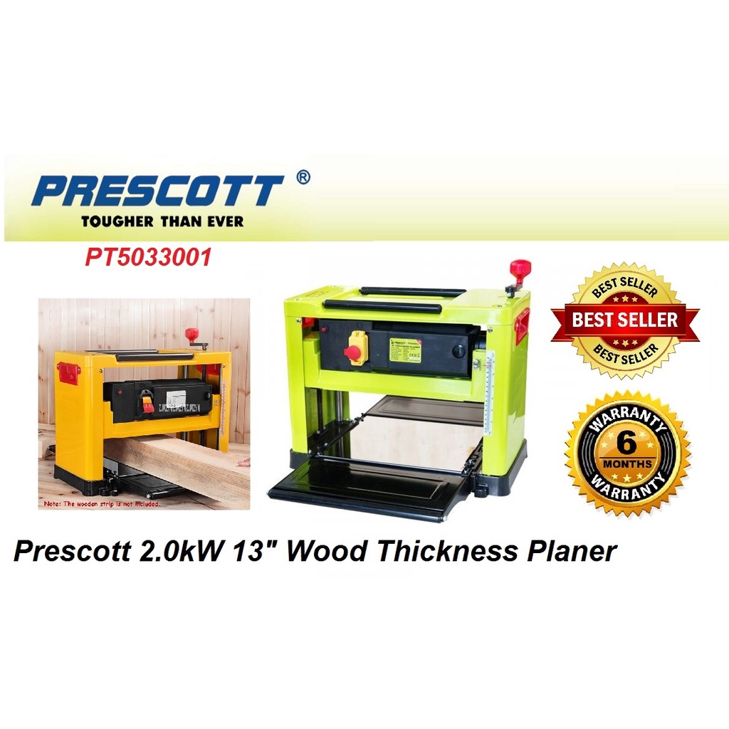 Prescott 2.0kW (13") 330mm Benchtop Wood Thickness Planer Shopee Malaysia