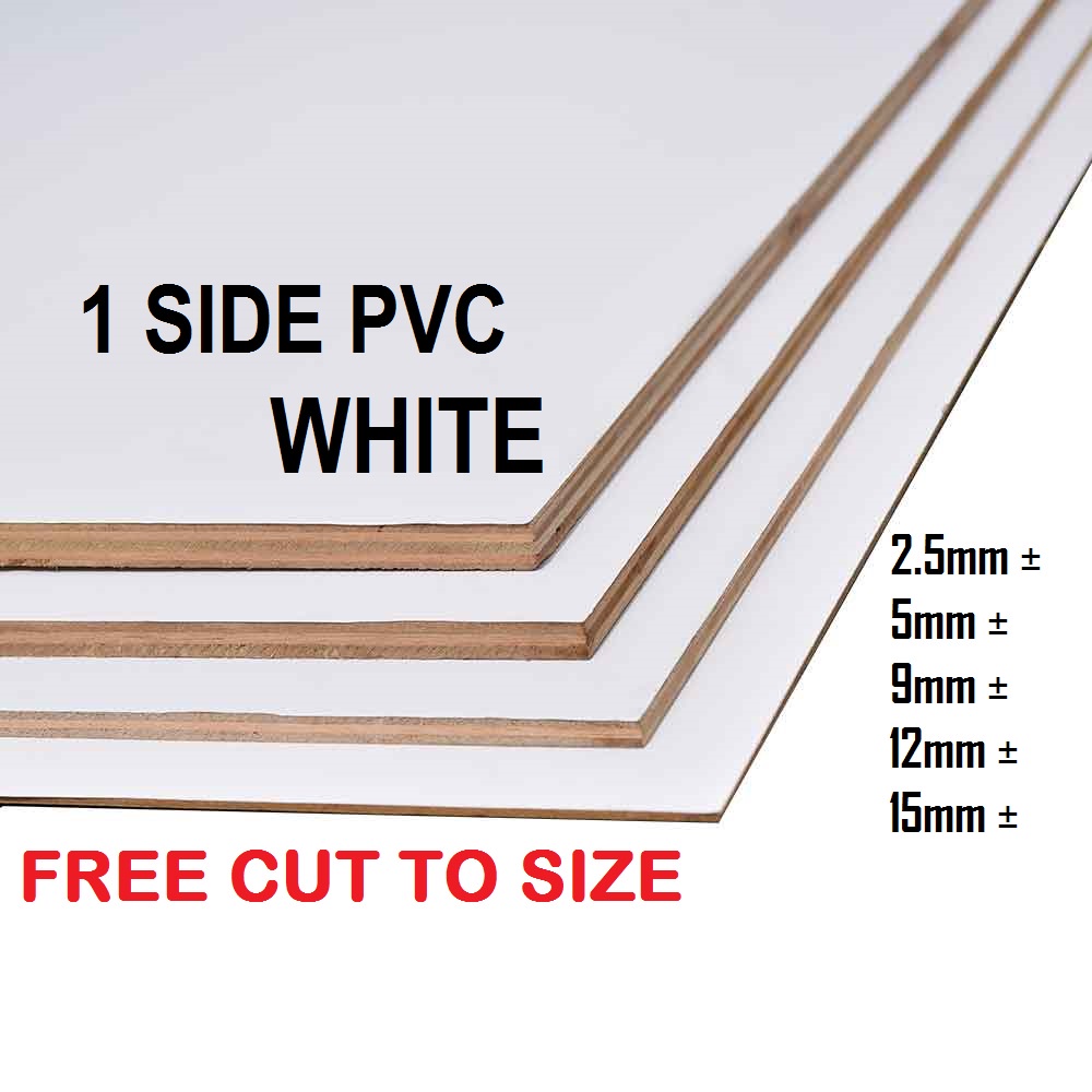 **NEW** PVC 1side Plywood Papan Kayu Lapis 2.5mm 5mm 9mm 12mm 15mm