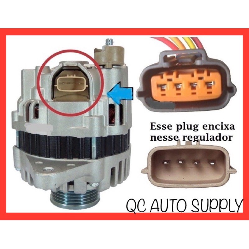 ALTSCWAJA ORIGINAL ALTERNATOR 4PIN SOCKET FOR USE ON PROTON WAJA