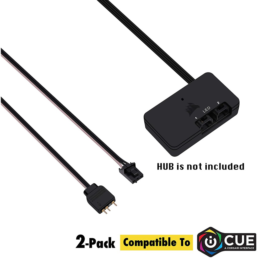 EZDIYFAB Adapter Cable for Corsair Lighting Node Pro and Corsair iCUE