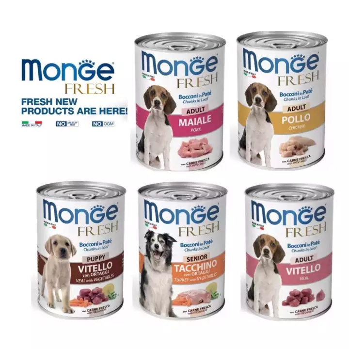 Monge Fresh Dog Canned Food 400g Shopee Malaysia